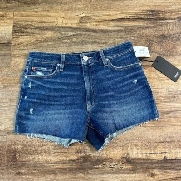 HUDSON JEANS Croxley High Rise Cut off Flap Pocket Denim Shorts Blue Sz 30 NWT - Picture 6 of 17
